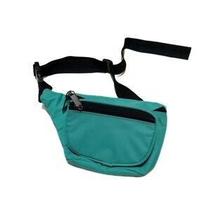 Retro Classic Turquoise Ripstop Woven Fanny Pack Belt Bag Waistpack
